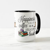 幸福はエリカ・スティーブンスの本 マグカップ (正面右)