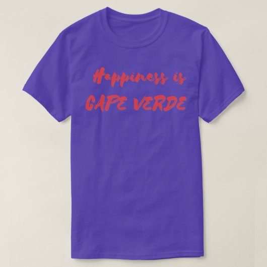 幸福はカーボベルデ Tシャツ (デザイン正面)