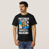 幸福はガリシア結婚したンの手に入る Tシャツ (正面フル)
