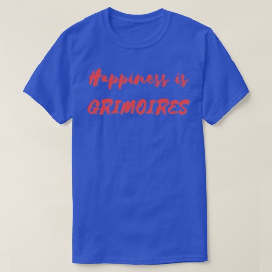 幸福はグリモワールである Tシャツ (デザイン正面)