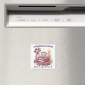 幸福はコーヒーと良い本である マグネット (インサイチュ (食洗機))