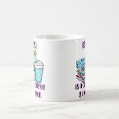 幸福はコーヒーと良い本のカップである コーヒーマグカップ (中央)