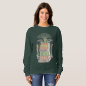 「幸福はコーヒーの一杯で良い本だ」 スウェットシャツ (正面フル)