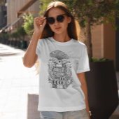 「幸福はコーヒーの一杯で良い本だ」 Tシャツ