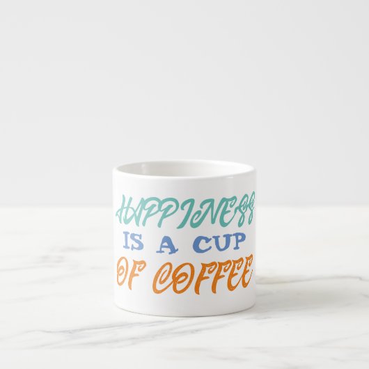 幸福はコーヒーの塊だ エスプレッソカップ (正面)