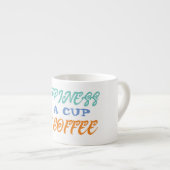 幸福はコーヒーの塊だ エスプレッソカップ (正面右)