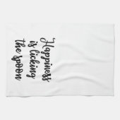 幸福はスプーンタオルを舐めています キッチンタオル (横)