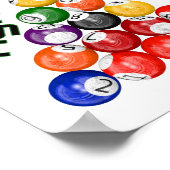 幸福はタイトラックビリヤードの三角形である ポスター (角)