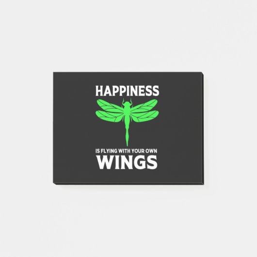 幸福はトンボ飛んでいるイに伴う ポストイット (正面)