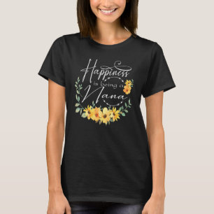 幸福はナナ女性の花壇グランドである Tシャツ