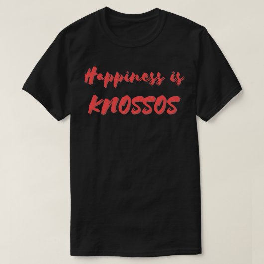 幸福はノッソス Tシャツ (デザイン正面)