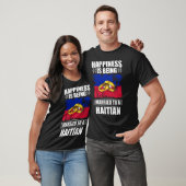 幸福はハイチ結婚したト人に向かっている Tシャツ (ユニセックス)