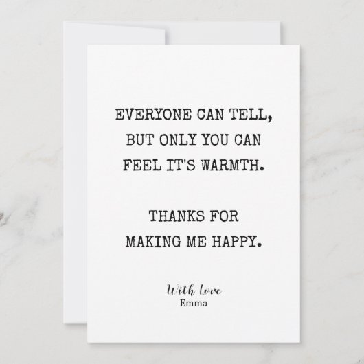 幸福はパンツの中でおならをすることみたい 面白いカード 招待状 (裏面)