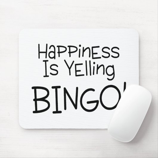 幸福はビンゴを叫んでいます マウスパッド (マウス)