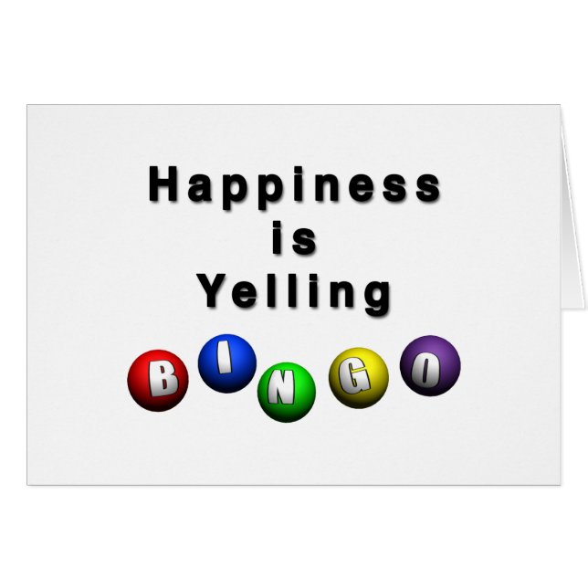 幸福はビンゴを叫んでいる (正面横)