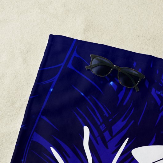 幸福はビーチの日だパーソナライズされた ビーチタオル (インサイチュ)