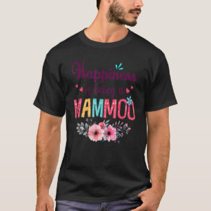 幸福はマンモオ常に女性のフローラのデコである Tシャツ
