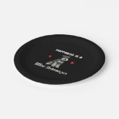 幸福はミニシュナウザーだ ペーパープレート (アングル)