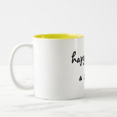 幸福は上等のマグです ツートーンマグカップ (左)