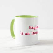 幸福は中仕事です! マグカップ (正面左)