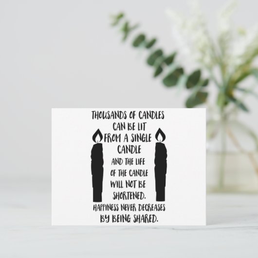 幸福は共有されることによって決して減らない ポストカード (スタンド正面)