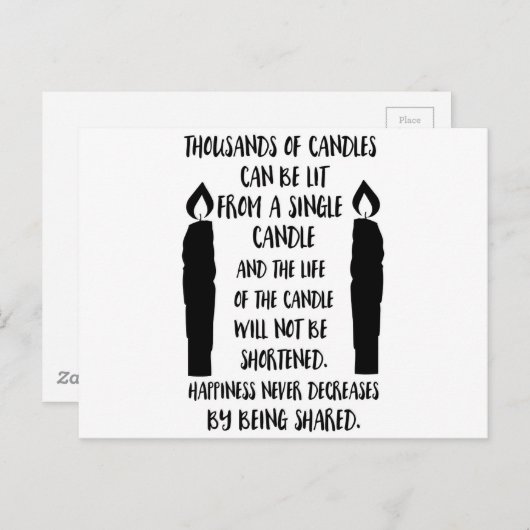 幸福は共有されることによって決して減らない ポストカード (正面/裏面)