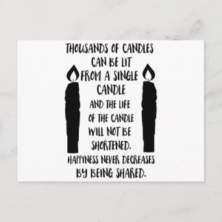 幸福は共有されることによって決して減らない ポストカード