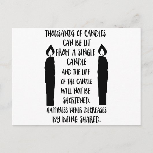 幸福は共有されることによって決して減らない ポストカード (正面)