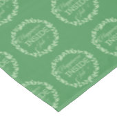 幸福は内側のジョブの緑のリーステーブルクロス テーブルクロス (アングル)