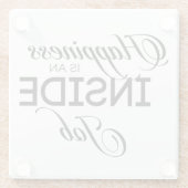 幸福は内職だ ガラスコースター (裏面)