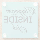 幸福は内職だ ガラスコースター (裏面)