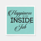 幸福は内職だ スタンダードカクテルナプキン (正面)