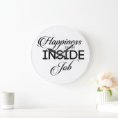 幸福は内職だ ラージ壁時計 (ホーム)