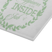 幸福は内職のグリーンリース カッティングボード (角)