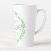 幸福は内職のグリーンリース カフェラテマグ (右)