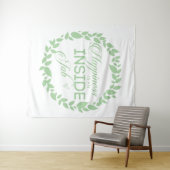 幸福は内職のグリーンリース タペストリー (インサイチュ(横))