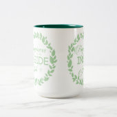 幸福は内職のグリーンリース ツートーンマグカップ (中央)