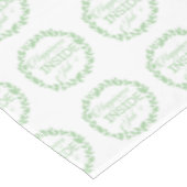 幸福は内職のグリーンリース テーブルクロス (アングル)