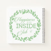 幸福は内職のグリーンリース ノートブック (裏面)