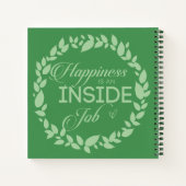 幸福は内職のグリーンリース ノートブック (裏面)
