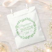 幸福は内職のグリーンリース フェイバーバッグ (クリップ留めされた状態)