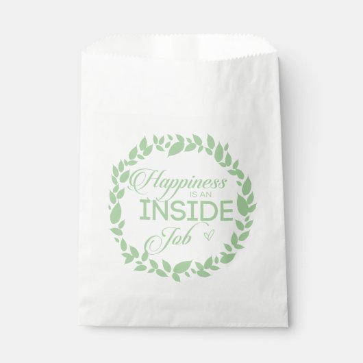 幸福は内職のグリーンリース フェイバーバッグ (正面)