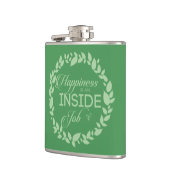 幸福は内職のグリーンリース フラスク (左)