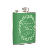 幸福は内職のグリーンリース フラスク (右)