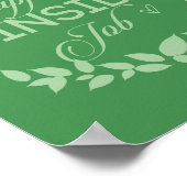 幸福は内職のグリーンリース ポスター (角)