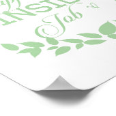 幸福は内職のグリーンリース ポスター (角)