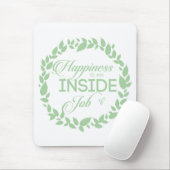 幸福は内職のグリーンリース マウスパッド (マウス)