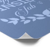 幸福は内職のブルーのリースポスター ポスター (角)