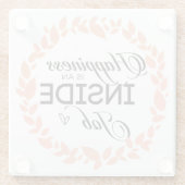 幸福は内職のリース ガラスコースター (裏面)