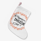 幸福は内職のリース スモールクリスマスストッキング (正面 (吊り時))